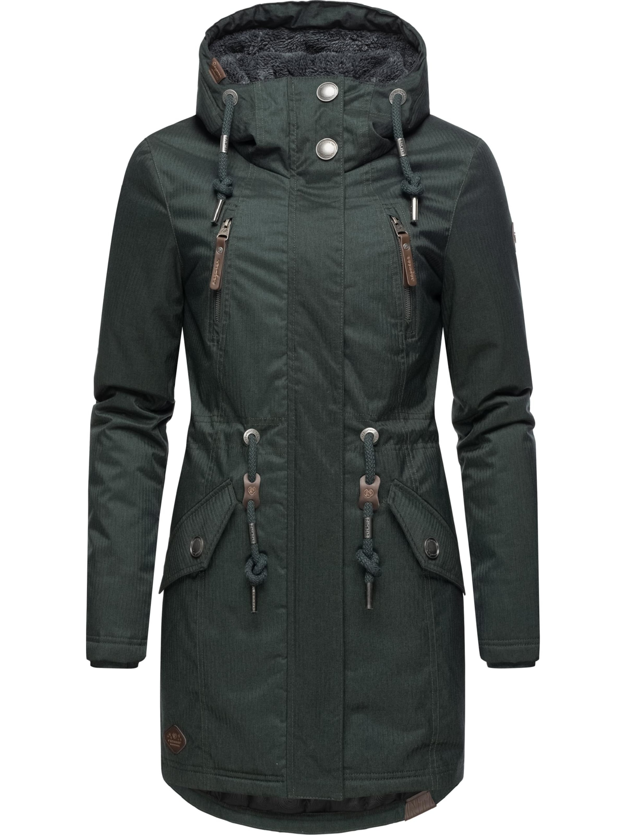 Ragwear Функциональное пальто 'Elsie' в Зеленый: спереди