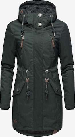 Manteau fonctionnel 'Elsie' Ragwear en vert : devant