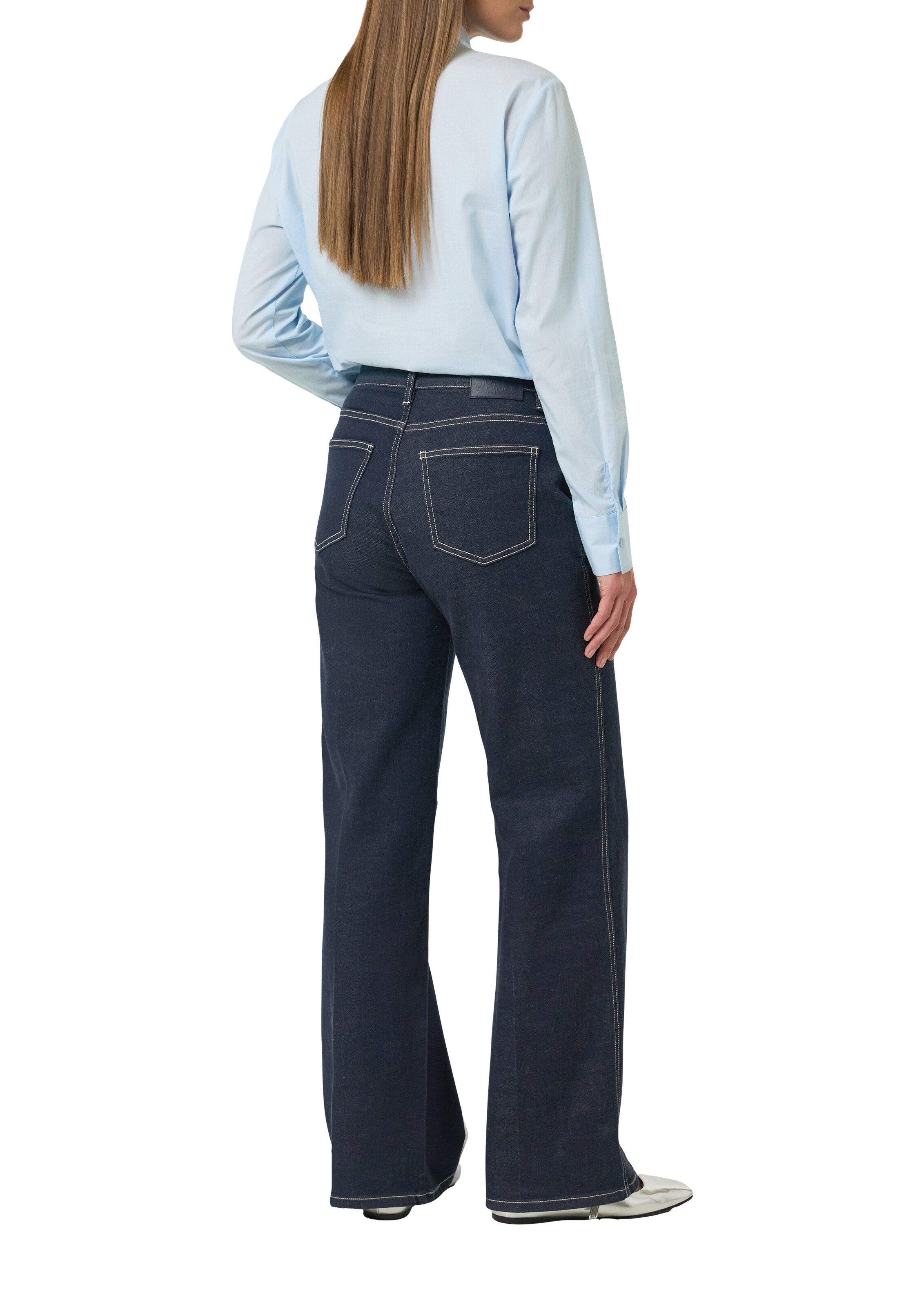 comma casual identity Blouse in Blue: back