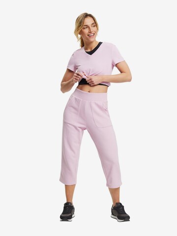 Regular Pantalon de sport ESPRIT en rose