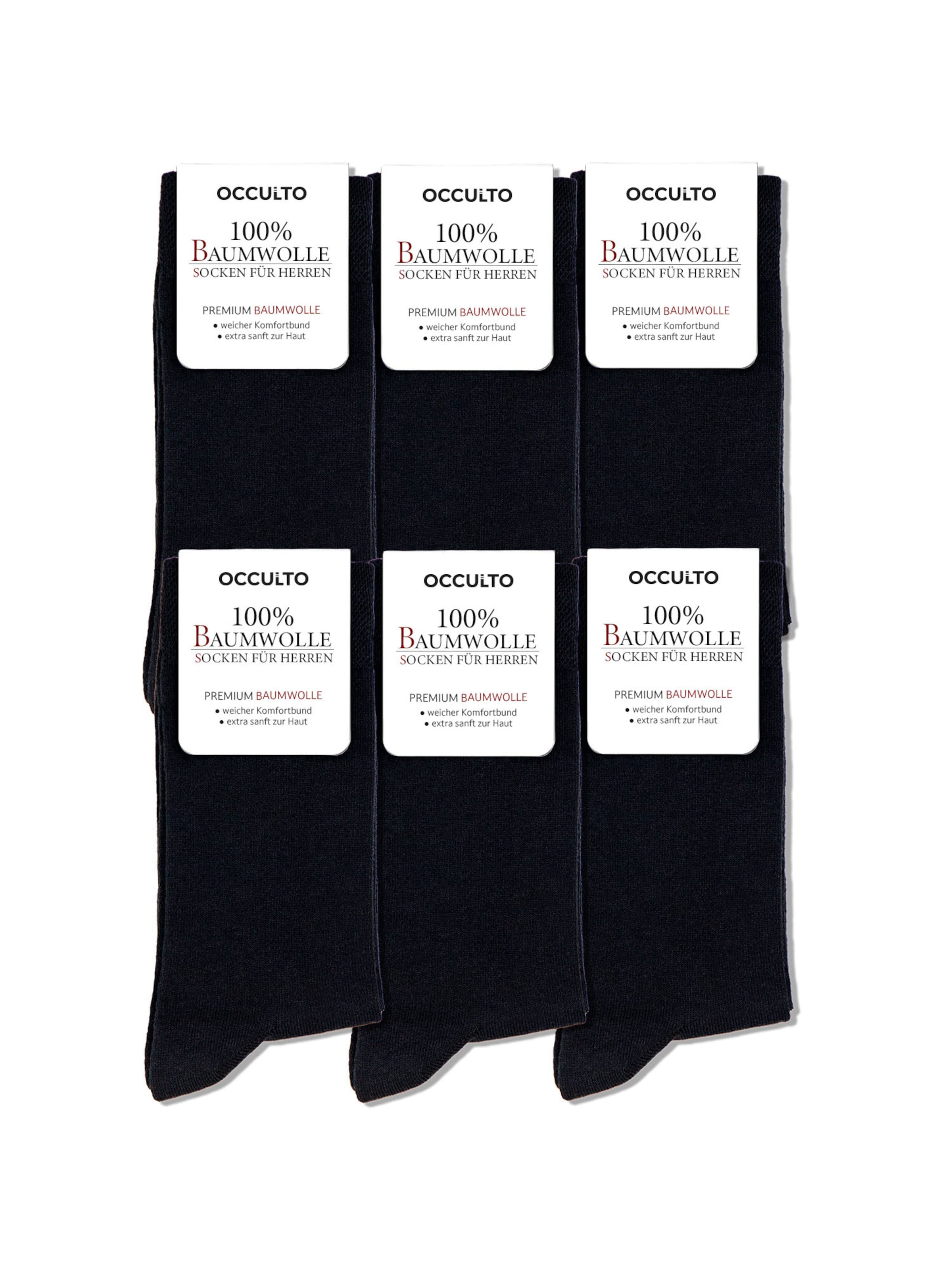 Occulto Knee High Socks 'Roland' in Black: front