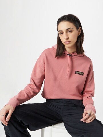 NAPAPIJRI Sweatshirt 'CENEPA' in Roze: voorkant