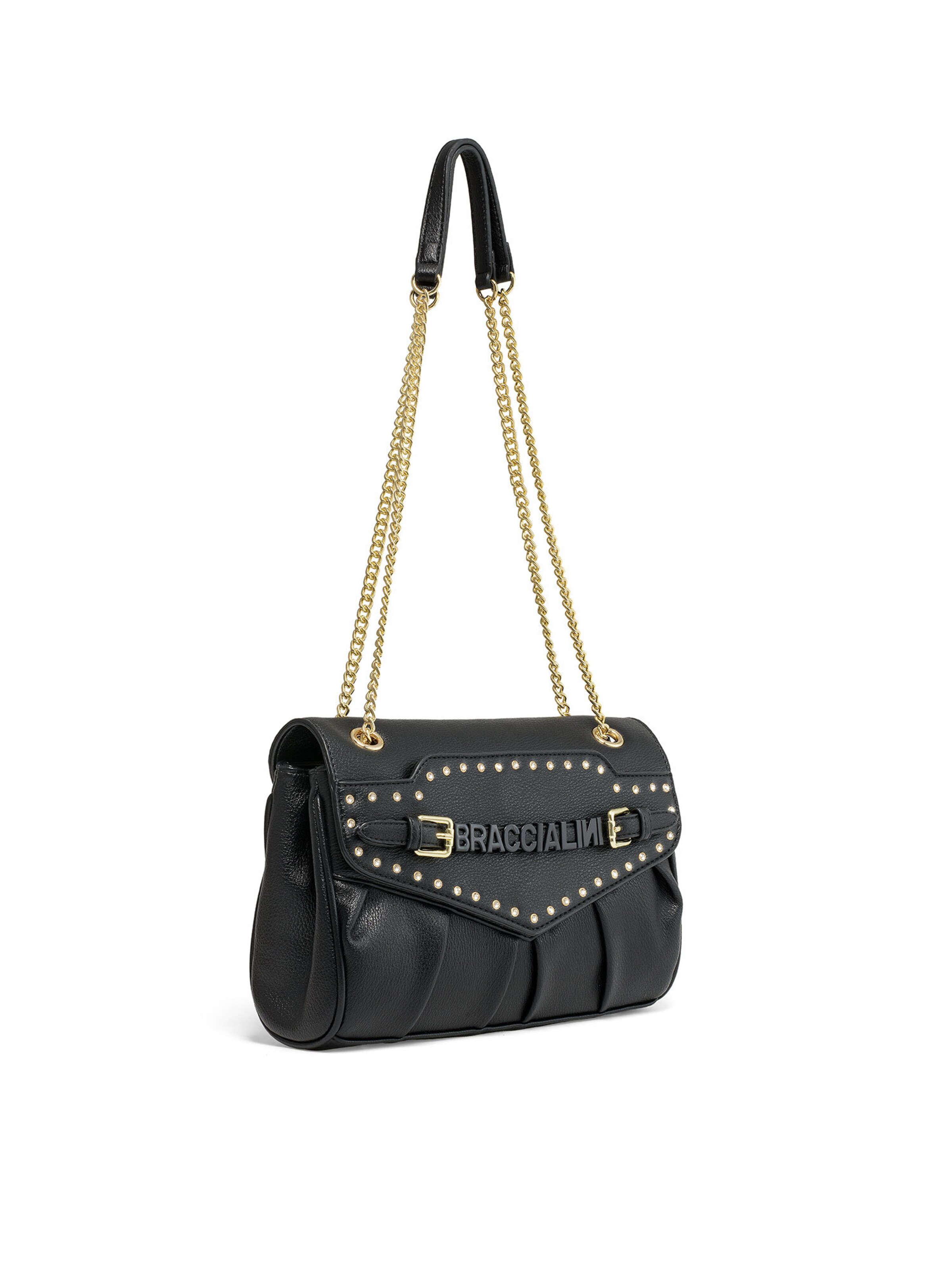 Braccialini Shoulder Bag in Black: front