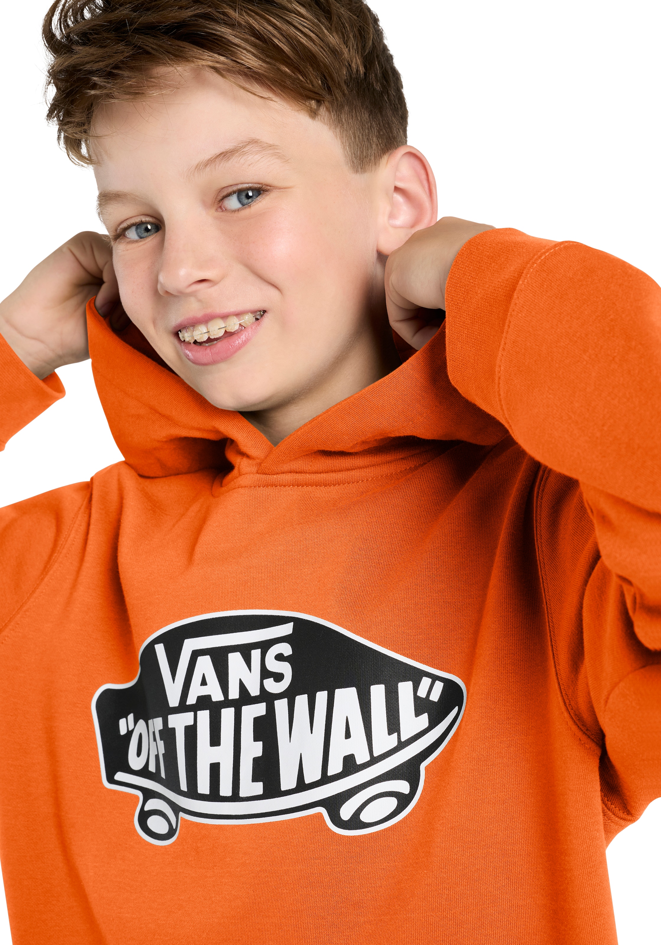 VANS Sweatshirt 'Style 76 PO' in Orange