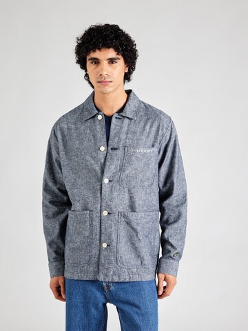 Lyle & Scott Kurtka przejściowa 'Flax' w kolorze niebieski: przód