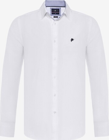 DENIM CULTURE - Camisa ' BRADLEY ' en blanco: frente