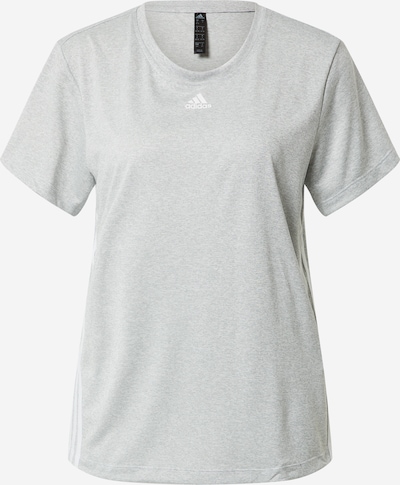 ADIDAS PERFORMANCE Camiseta funcional en gris moteado / blanco, Vista del producto
