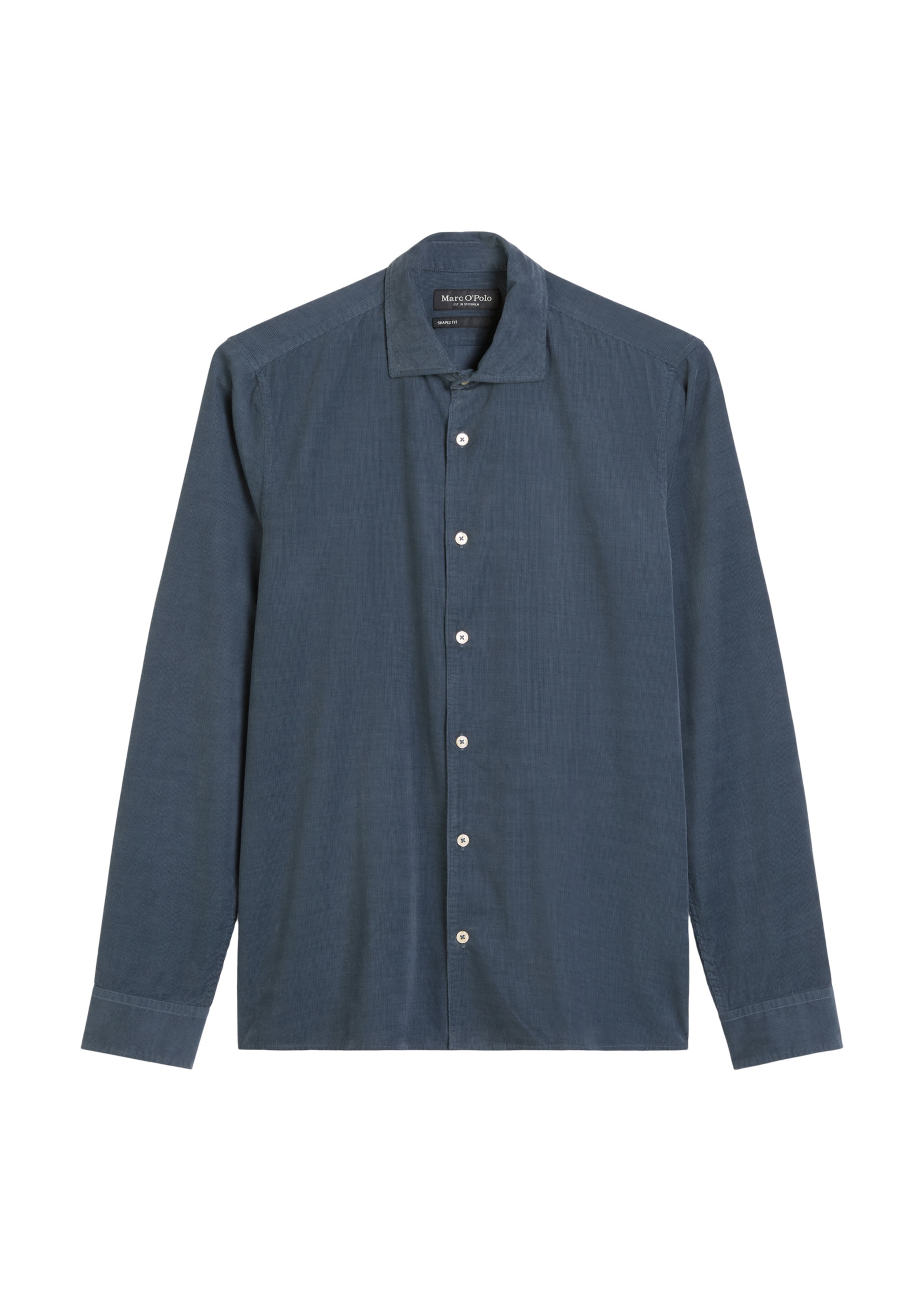Marc O'Polo Slim Fit Hemd in Blau: Vorderseite