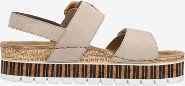 Rieker Strap Sandals in Beige