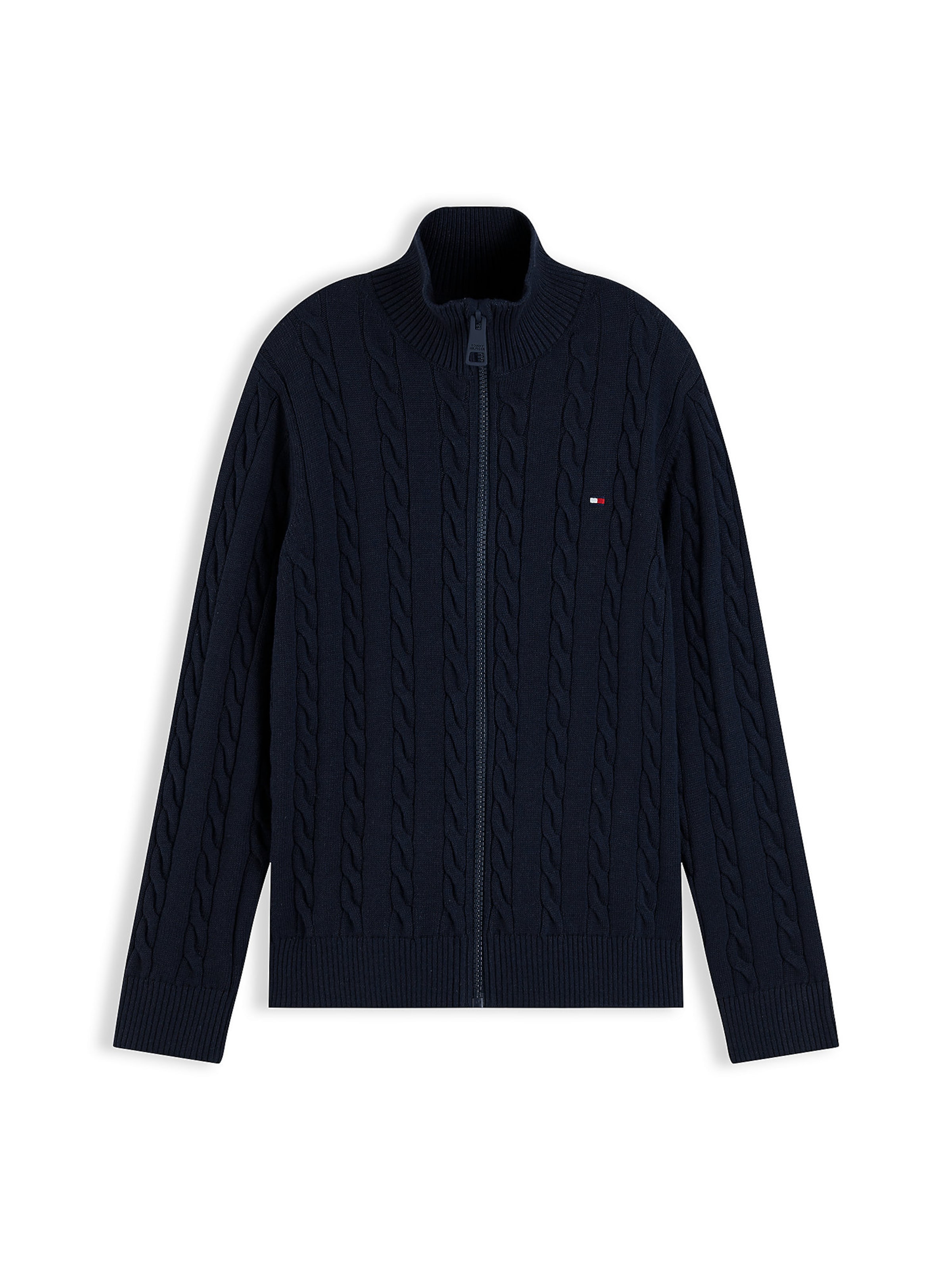 TOMMY HILFIGER Knit cardigan in Blue: front
