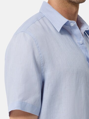 CASH-MERE.CH Regular fit Overhemd in Blauw