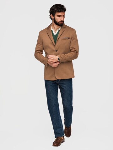 Ombre Slim fit Business-colbert in Bruin