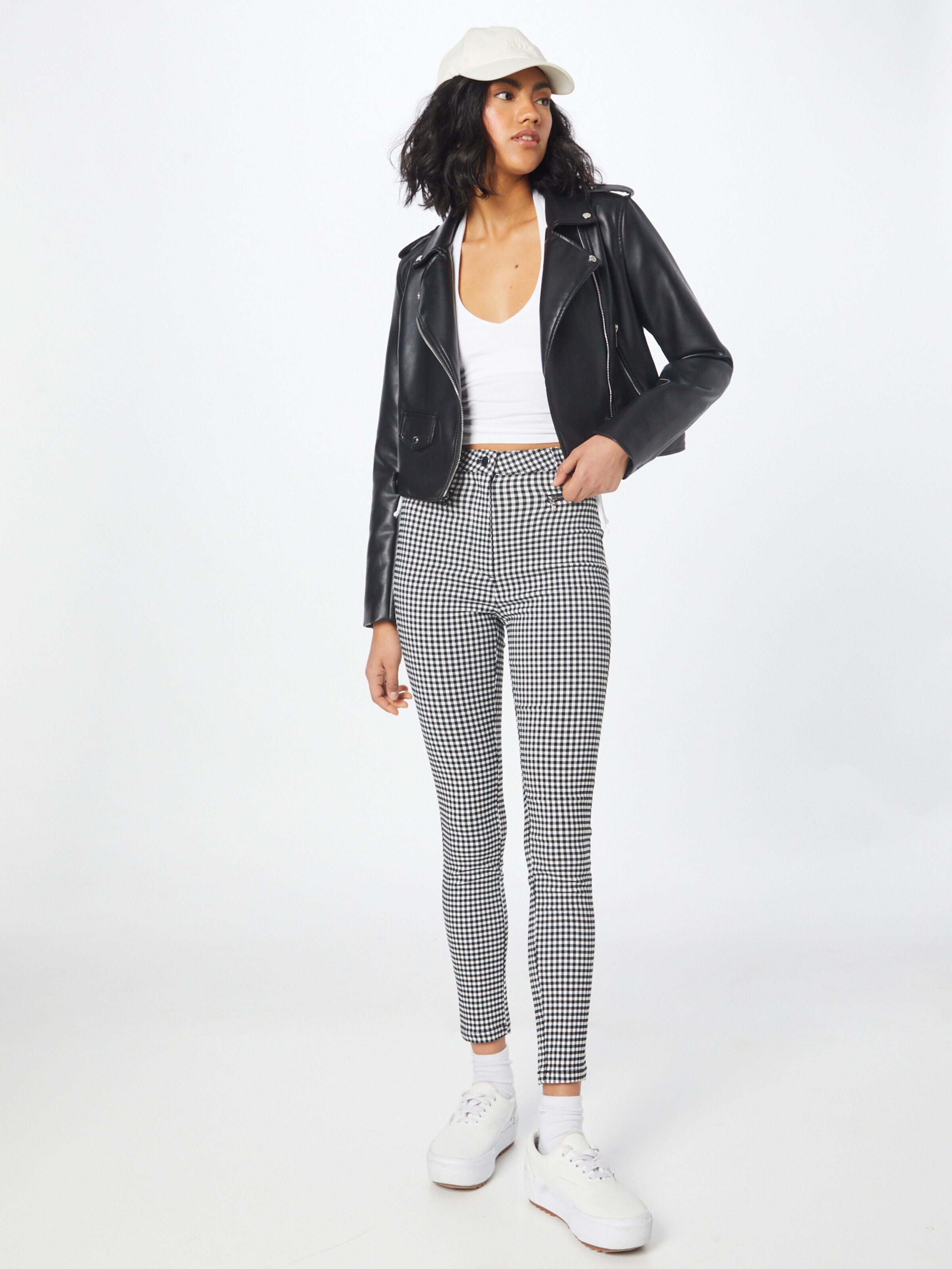Tally Weijl Pantaloni in Nero, Bianco | ABOUT YOU