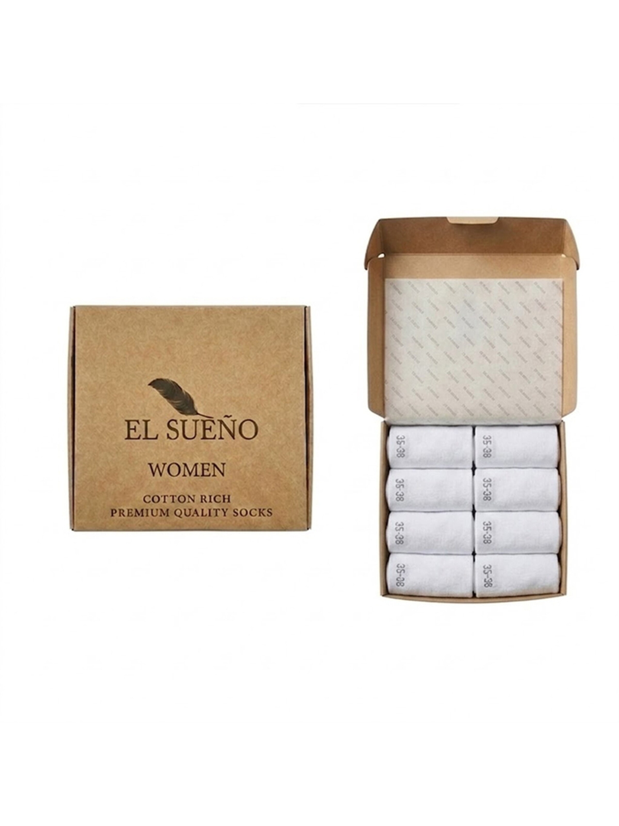 El Sueno Socks 'Sneaker Socken' in White