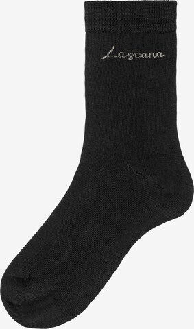 LASCANA Socks in Black