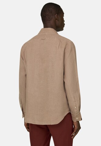 Boggi Milano Regular Fit Hemd in Braun