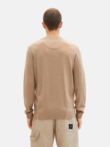 TOM TAILOR Sweater in Brown