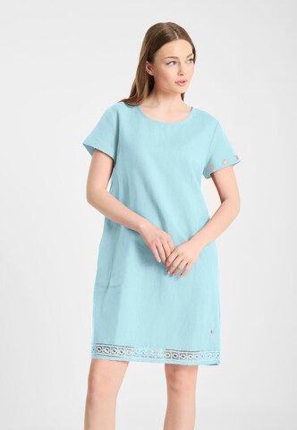 Frieda & Freddies NY Kleid in Blau: Vorderseite