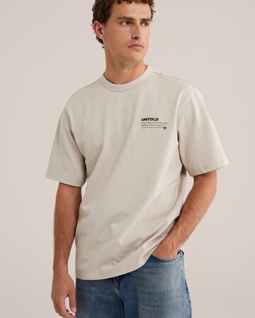 WE Fashion Футболка в Бежевый: спереди