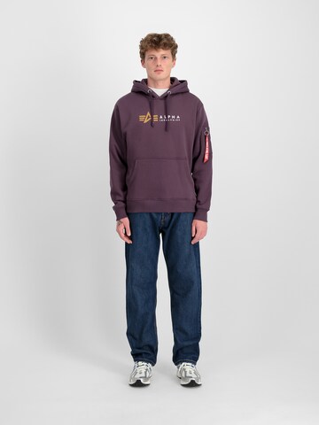 ALPHA INDUSTRIES Sweatshirt i lila