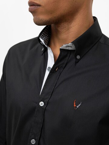 By Diess Collection Regular fit Button Up Shirt in Black