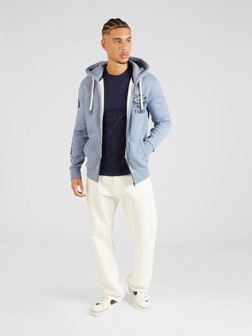 Superdry Sweatjacke 'Athletic College' in Blau