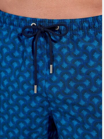 HOM Swimming shorts ' Beach Boxer Trinacria ' in Blue