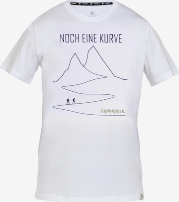 Gipfelglück T-Shirt 'Felix' in Weiß: Vorderseite