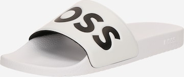 BOSS Pantofle 'Aryeh' – bílá: přední strana