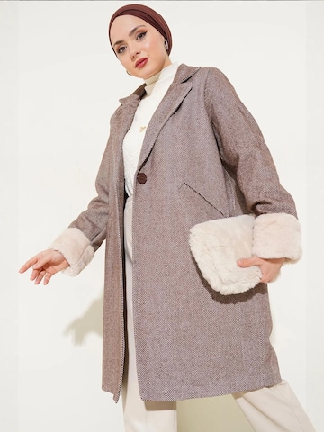 Bigdart - Sobretudo meia-estação em castanho