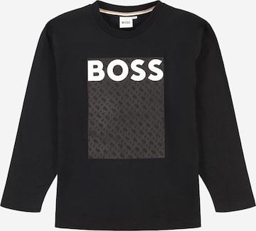T-Shirt BOSS Kidswear en noir : devant
