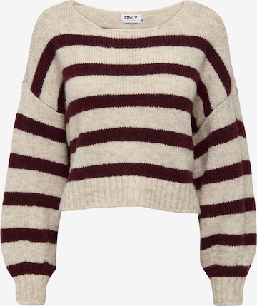 ONLY Pullover 'ONLAya' in Beige: Vorderseite