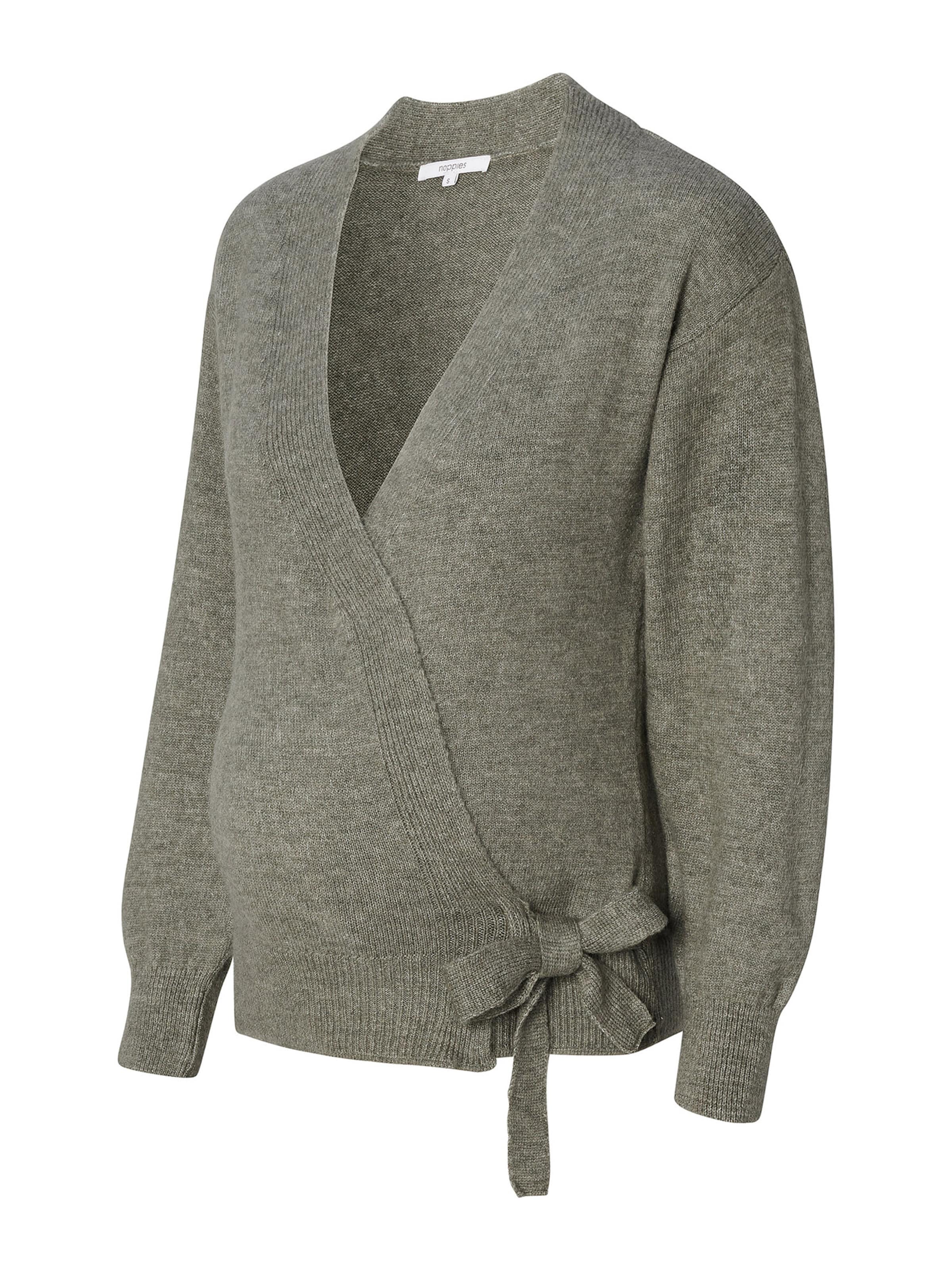 Noppies Gebreid vest 'Cecia' in Groen: voorkant