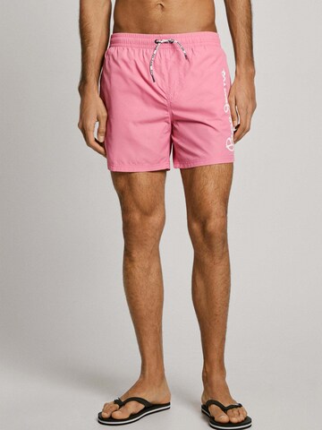 Pantaloncini da bagno di Pepe Jeans in rosa: frontale