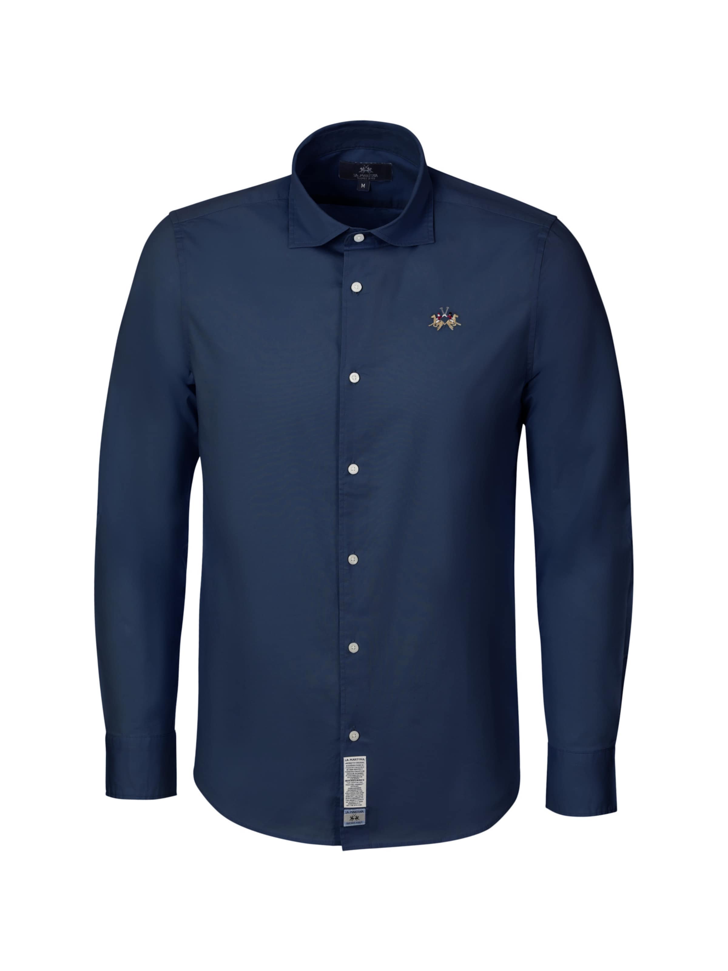 Coupe regular Chemise La Martina en bleu : devant