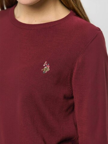 U.S. POLO ASSN. Sweter ' UWMie ' w kolorze czerwony: przód