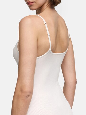 cfab (formerly creamy fabrics) Kleid 'Ribbed Cami Maxikleid'‌‌‌ in Weiß