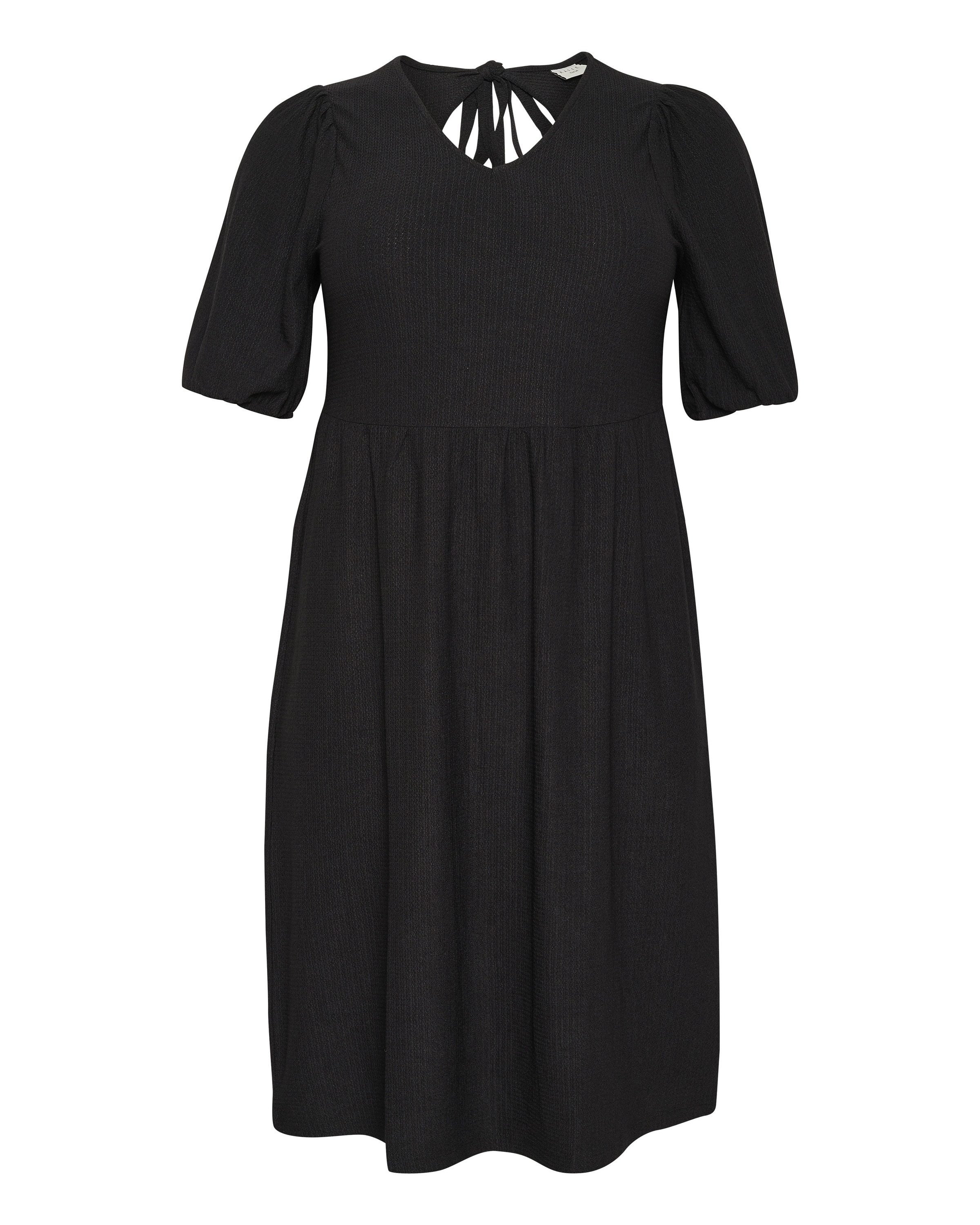 KAFFE CURVE - Vestido 'Venedy' en negro: frente