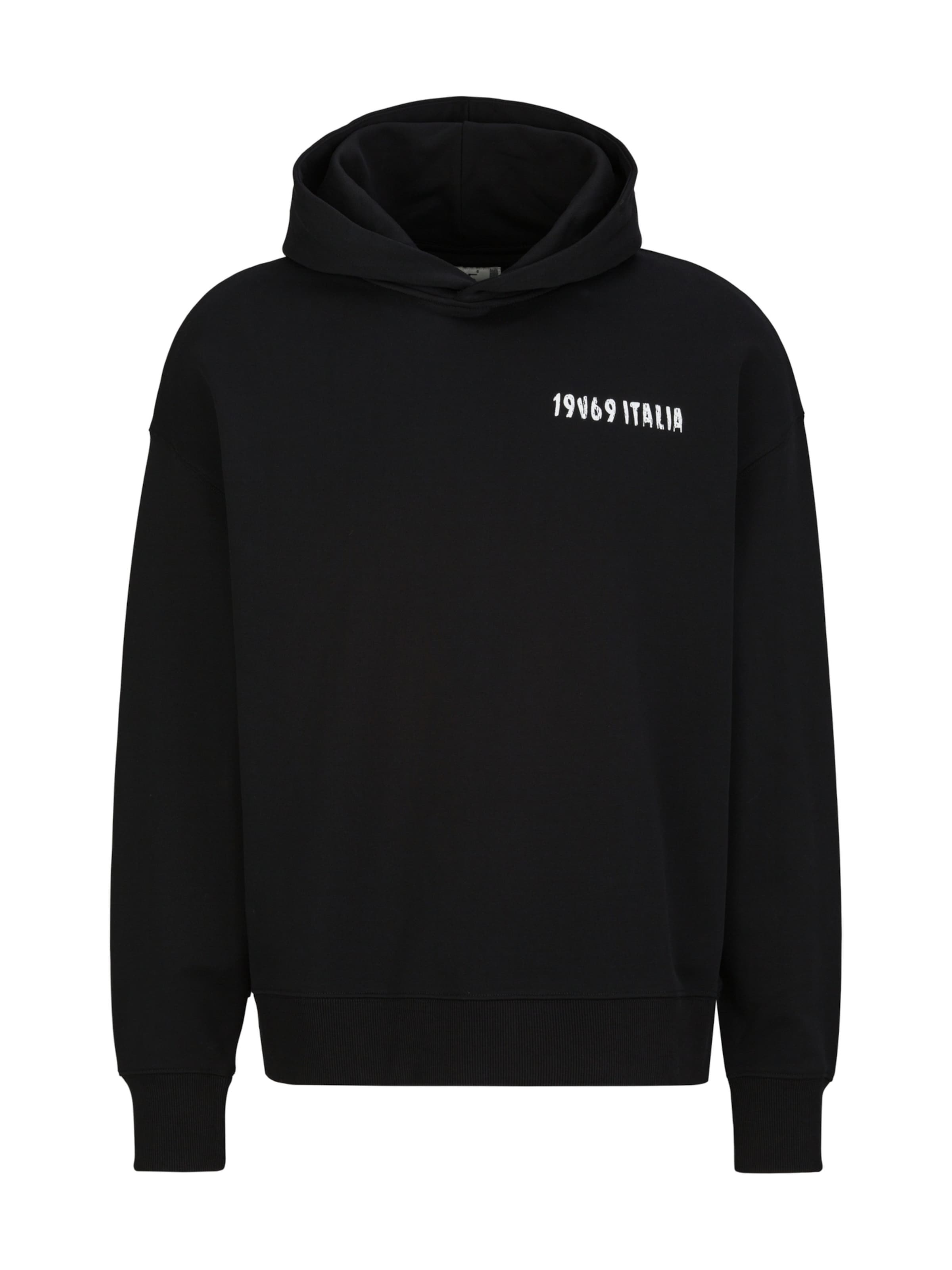 19V69 ITALIA Sweatshirt 'Quentino' in Black: front