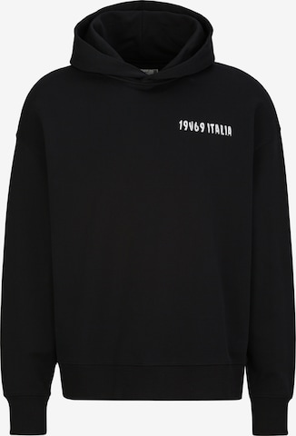 19V69 ITALIA Sweatshirt 'Quentino' in Black: front