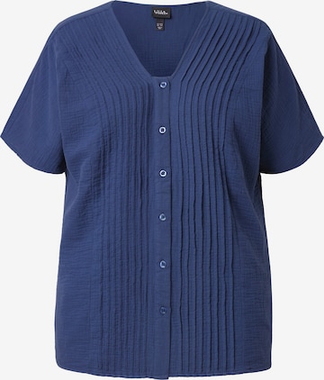 mėlyna Ulla Popken Palaidinė: priekis