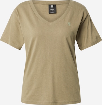 G-STAR Μπλουζάκι σε πράσινο: μπροστά