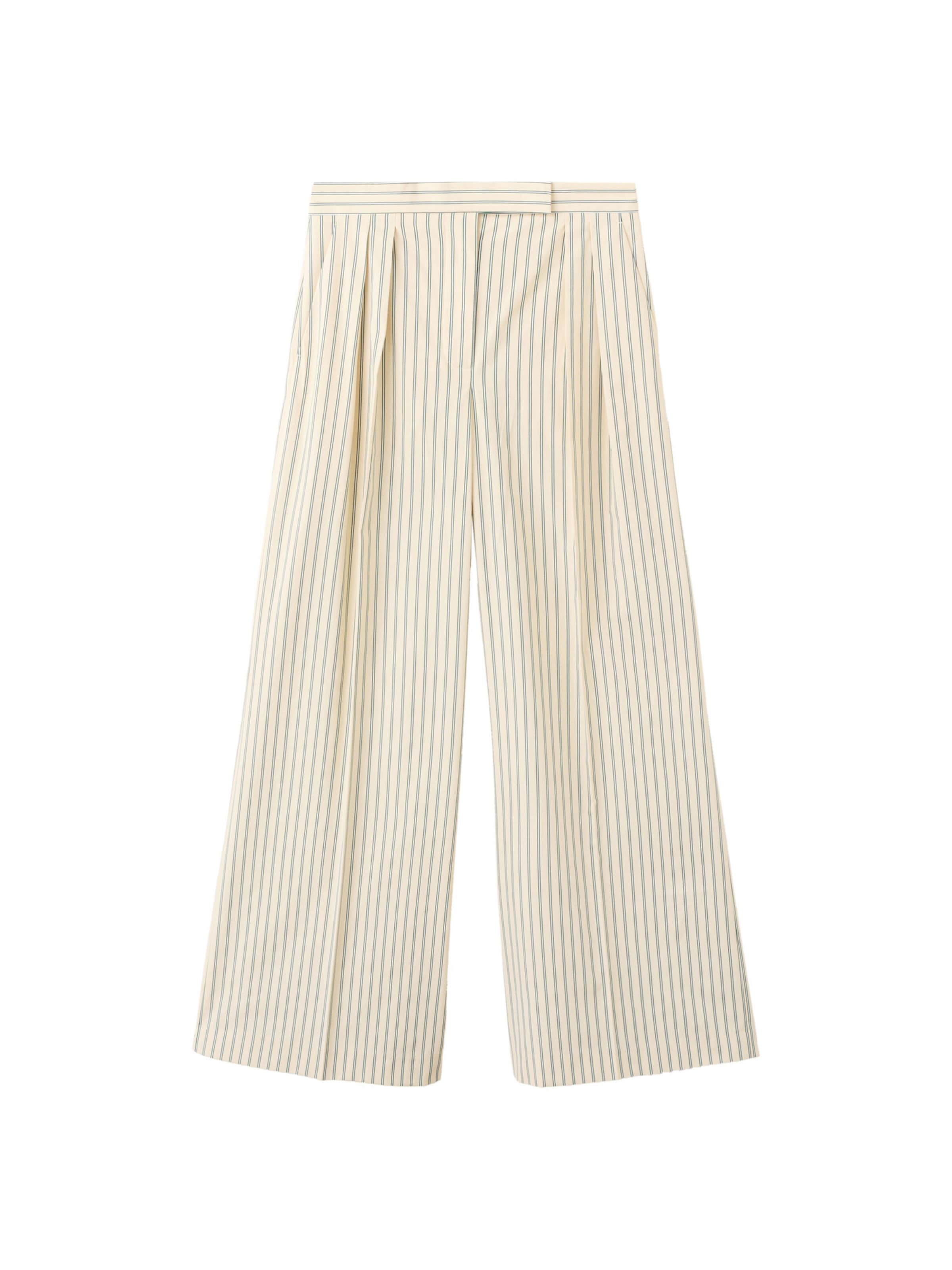 MANGOLoosefit Hlače s naborima 'TATIN' - žuta boja: prednji dio