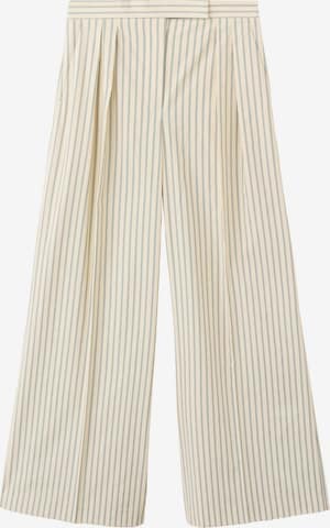 MANGOLoosefit Hlače s naborima 'TATIN' - žuta boja: prednji dio