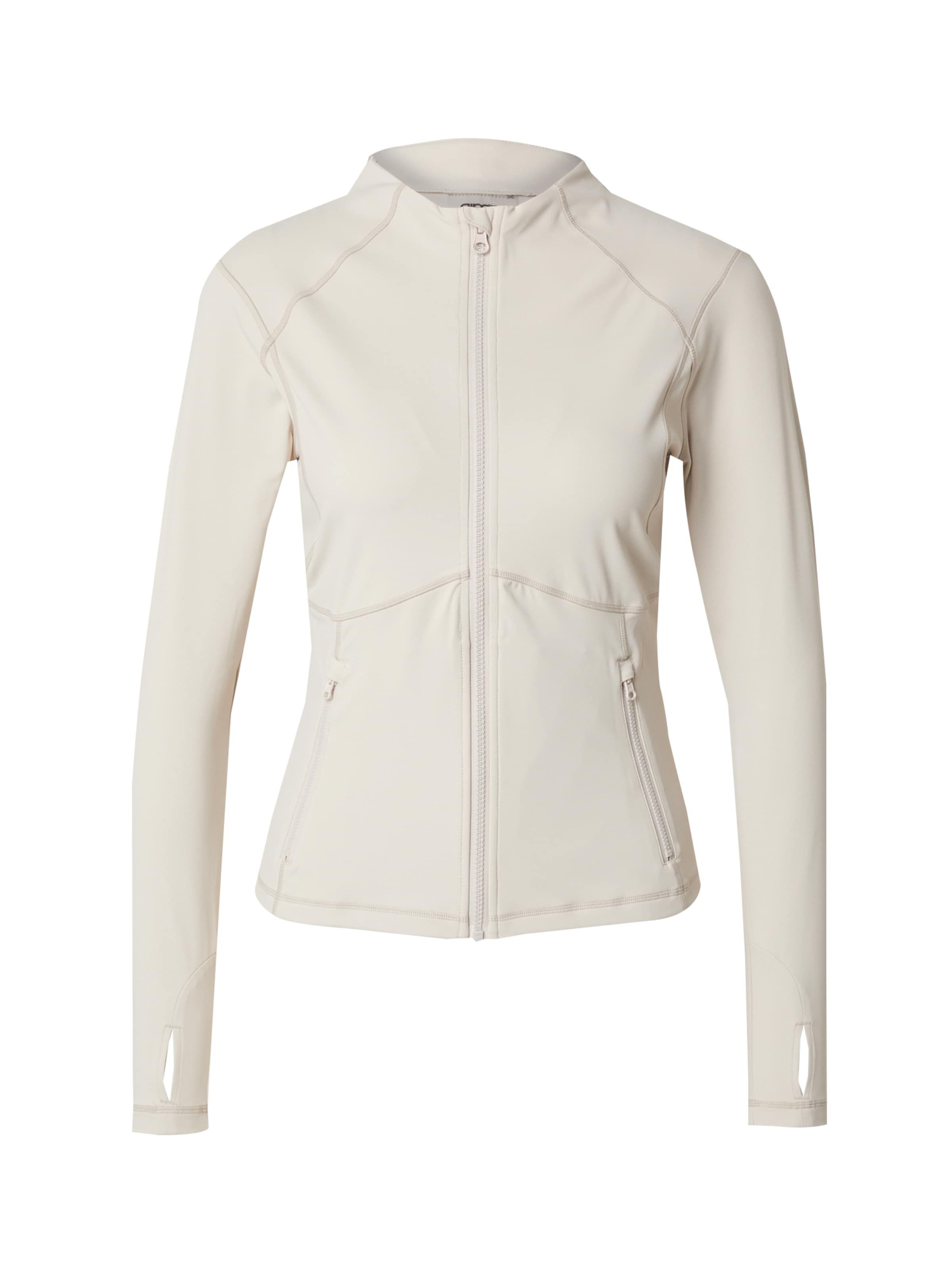 Aim'n Trainingsjacke in Beige: Vorderseite