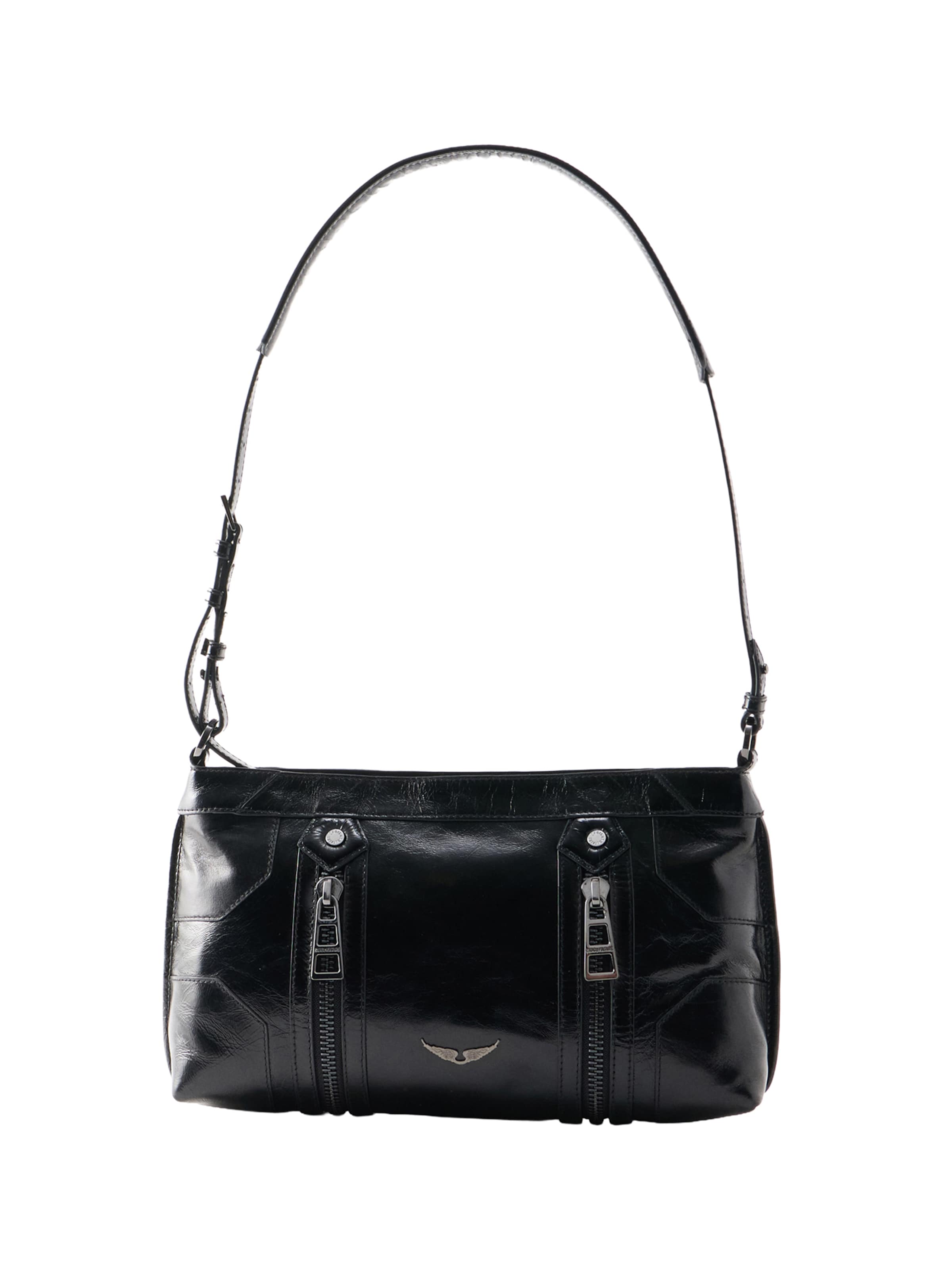 Zadig & Voltaire Schultertasche 'SUNNY MOODY' in Schwarz: Vorderseite