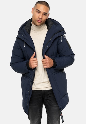 INDICODE JEANS Winterparka ' INMylo ' in Blauw: voorkant