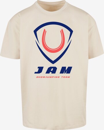 F4NT4STIC T-Shirt 'JAM Showjumping' in Beige: predná strana