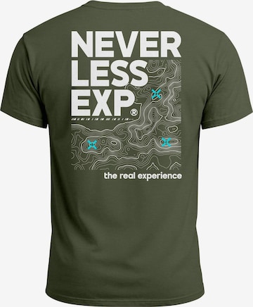Neverless Shirt 'Expedition' in Grün: Vorderseite
