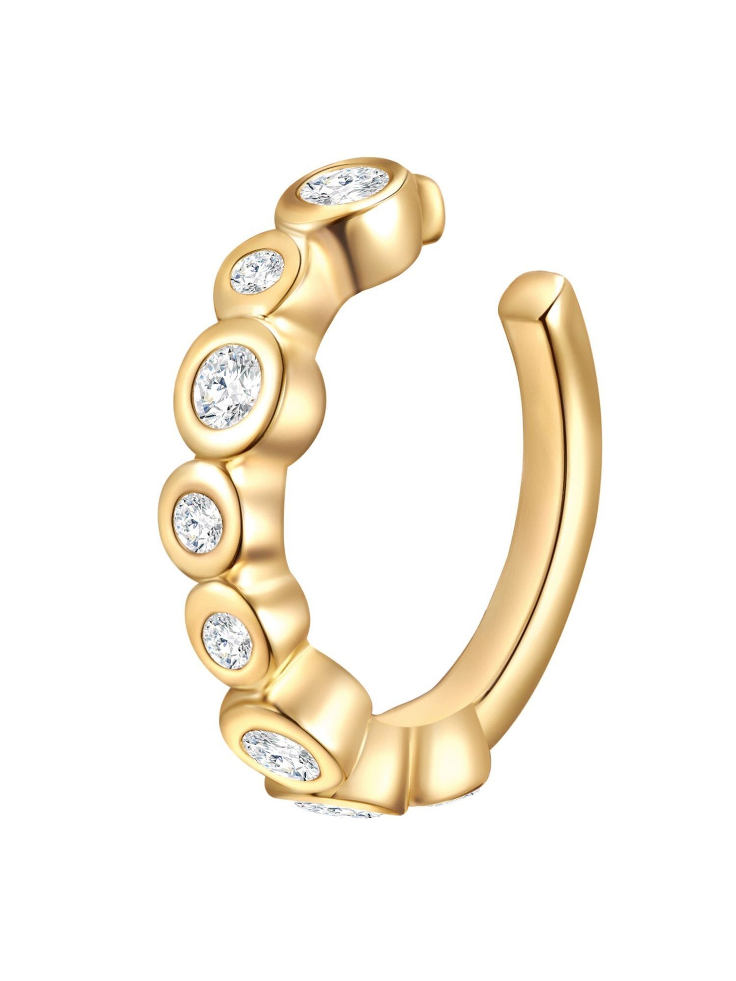 Boucles d'oreilles Lulu & Jane en or : devant